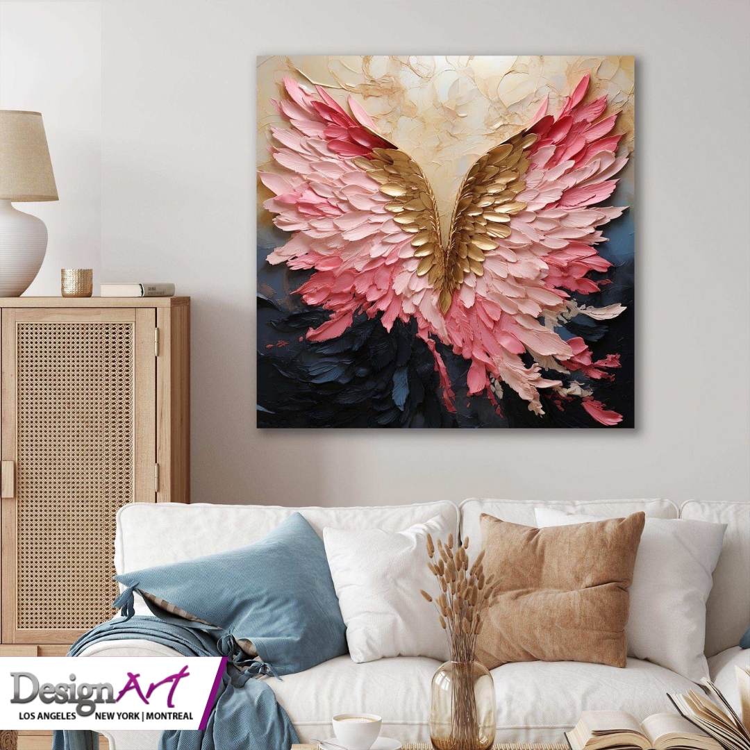 idesignart's tweet image. Pink And Gold Angel Wings - Abstract Canvas Wall Art

🛍️  Shop now at :  idesignart.com/collections/al… 

📦 For Wholesale : designartusa.com 

#idesignart #ModernWallArt #AbstractDesign #LuxuryInteriors #PinkAndGold #StatementWall