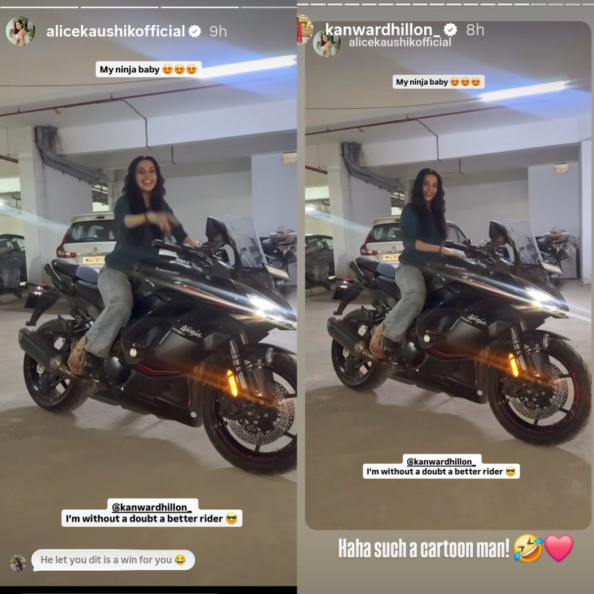 Such a cutest 🎀 our #KDice 
🧿❤️🥹🫶

#KanwarDhillon #AliceKaushik