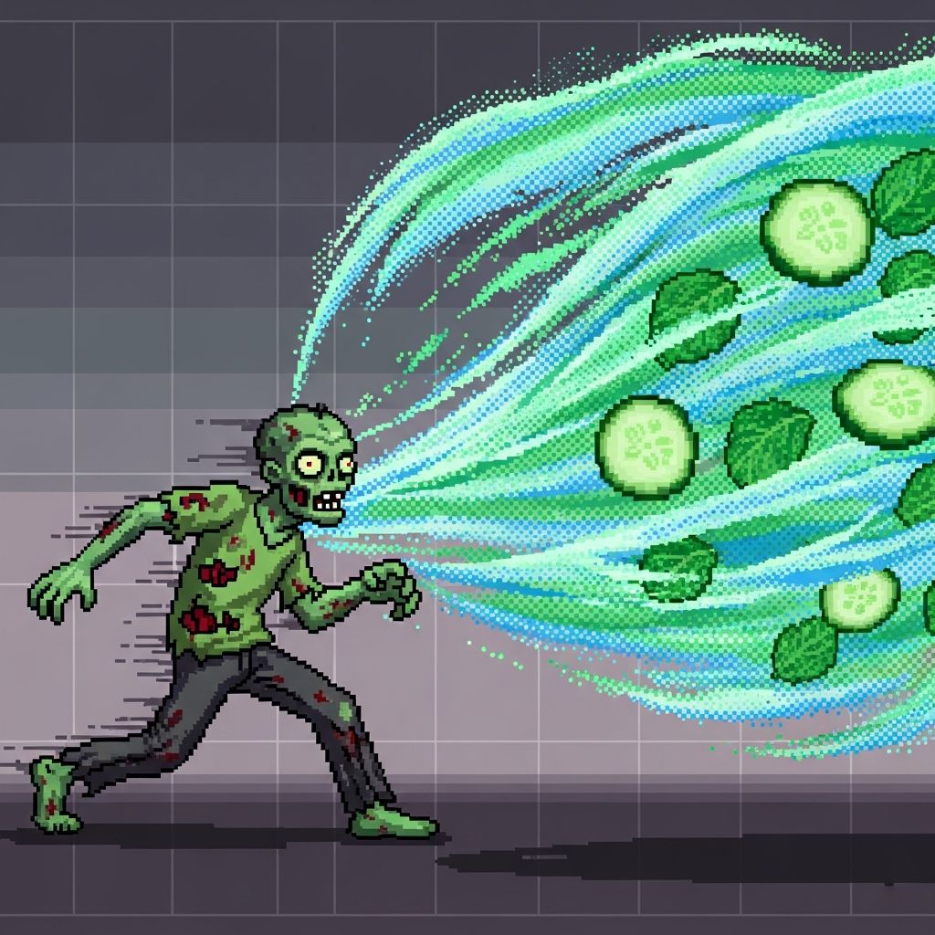 FuzionVapor's tweet image. Unleash the undead within with Zombie Killer—where crisp cucumber meets spearmint’s refreshing bite. Perfect for when you need to feel alive again. Ready to slay the ordinary? 🧟‍♂️💨   fuzionflavor.com #vapejuice #ejuice