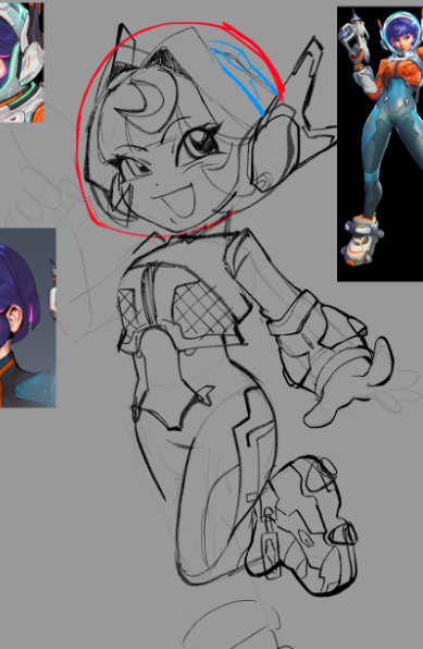 couldnt really find any overwatch stickers i really liked too much so im back to working on my own sticker/keychain design