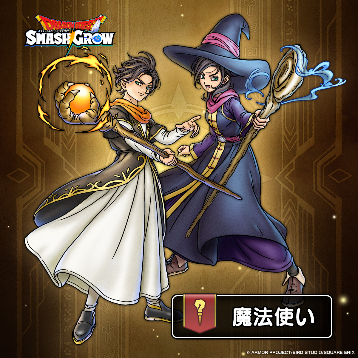 DQSG 職業紹介 【魔法使い】 強力な呪文をはなつ 遠距離からの攻撃が