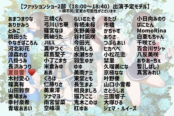 ＼同人即売会＆ファッションショー／
．＼参加決定！皆さん来てねー！／

4月29日（水・祝）
【PHARFAITE　SHOWCASE】📍東京

物販は先週撮影したばかり！今作ってます！お楽しみにー！買いに来てね🥰

ファッションショーは2部に出ます！
お待ちしてます🙇‍♀️

イベント詳細➡️https://t.co/uzZF5I9mfA https://t.co/epZIVmz70K