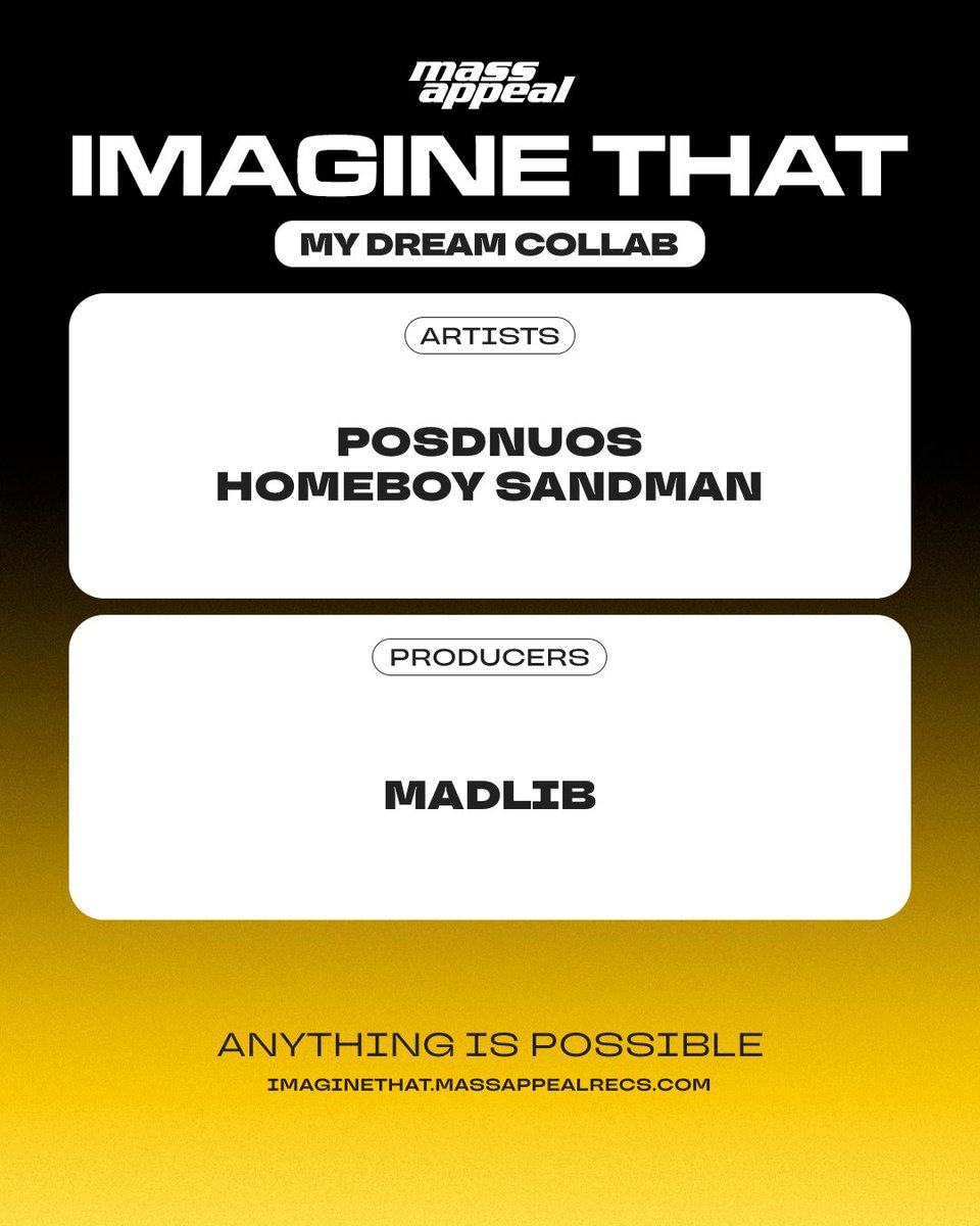 TonDreams's tweet photo. @MassAppeal #IMAGINETHAT 
Posdnous X Homeboy Sandman X Madlib https://t.co/p3le7wfD6z