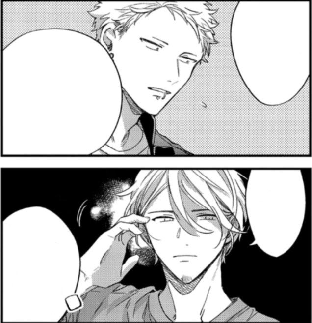 It is hinted how active and good Haruki is in sex. 

1st panel shows Haruki catching breath while Akihiko was relaxed. Haruki was prolly doing a lot of work and rode Akihiko.

2nd, Akihiko finds it sexy when Haruki tucks his hair behind his ear especially when "eating". 🤭