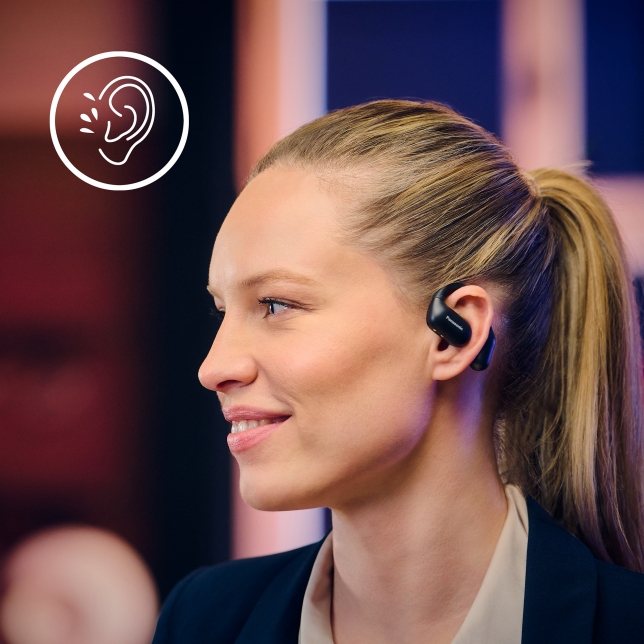 PanasonicAU's tweet photo. The RB-F10DE True Wireless Open Earphones sit over your ears, not in them, so you can enjoy music and calls while still hearing what’s happening around you. Ideal for walks, commutes and day-to-day moments when awareness matters. Learn more: https://t.co/PrDjAIAx43 https://t.co/JMPn1g8PvJ