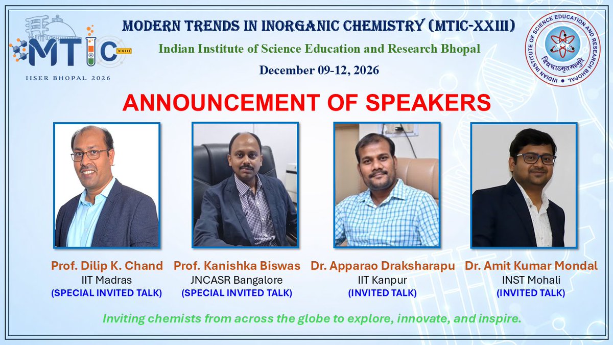 mtic_xxiii's tweet photo. 📢Introducing new list of speakers for #MTIC XXIII📢

Get ready-mark your calendar for #MTIC XXIII

Date for submission of abstracts coming soon!
Next list of speakers will be revealed soon!

For further Information, visit our website: https://t.co/KcKGtEnmLy

RT appreciated! https://t.co/d2ZIyTyoyd