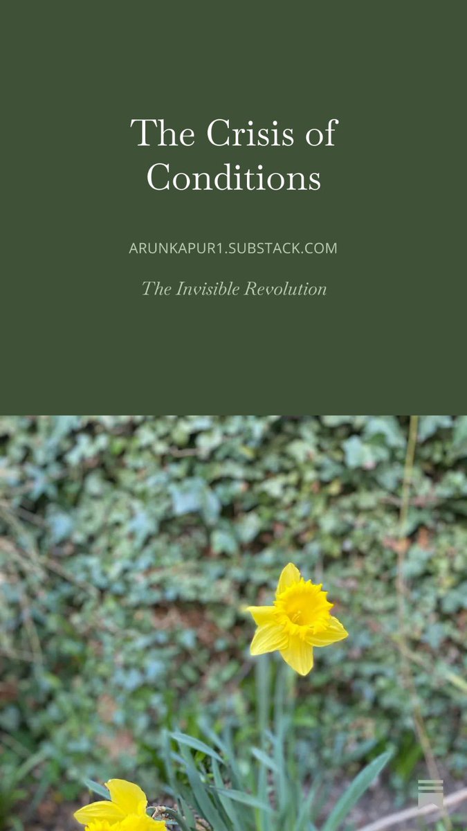 What if the real crisis in education is not content, but conditions?
In The Crisis of Conditions, Arun Kapur reflects on attention, readiness, practice, feedback, and what meaningful learning truly needs today.
Read: arunkapur1.substack.com/p/the-crisis-o…

#Education #Learning #AIinEducation