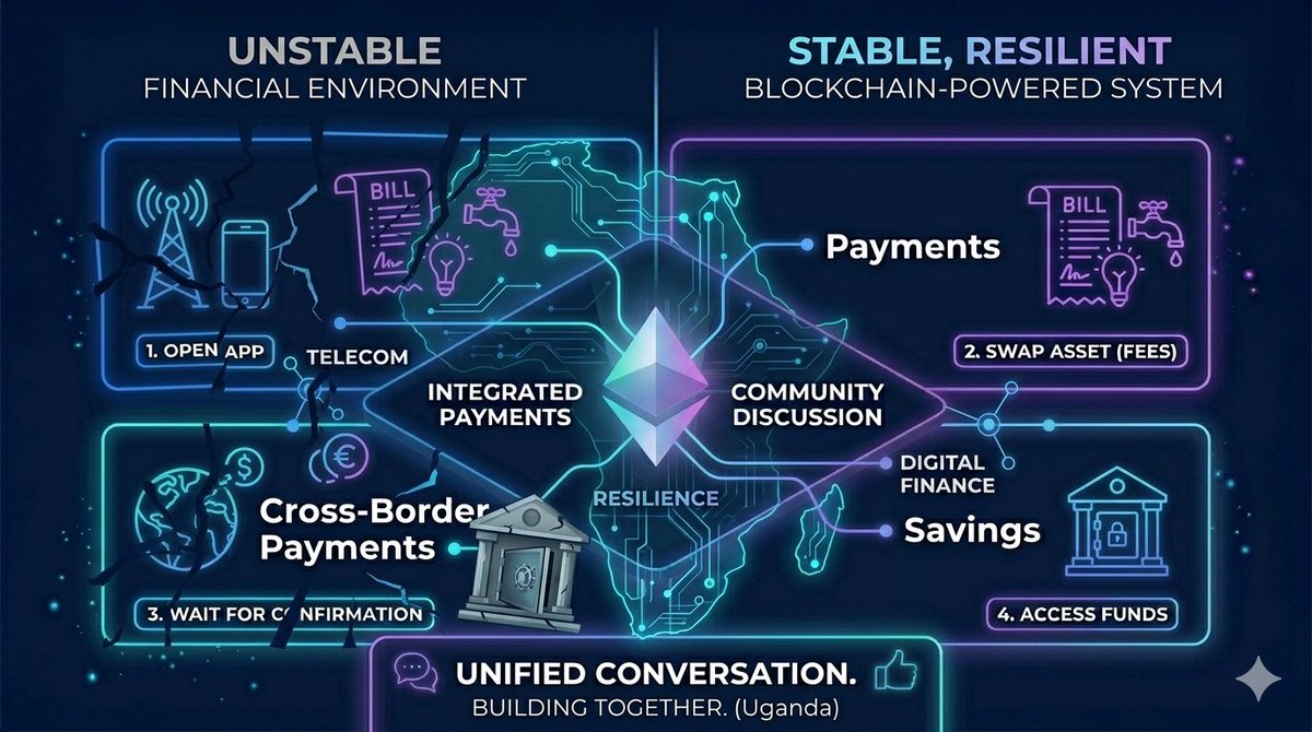 SFKtoken's tweet photo. Most payment systems assume stability.

consistent banks
predictable fees
reliable infrastructure
Now remove all three.
That’s where a lot of users actually are.

This is why “just another wallet” doesn’t work.

SFK is being designed for environments where things break 
and still need to work.

#DeFiAfrica #CryptoUtility #SFKToken #Web3Africa #BNBChain #FintechAfrica