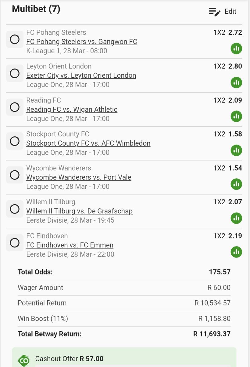 Mohale_Evans's tweet photo. Straight wins ✅️ 🔥 
Booking Code 👉 BW4876C412 https://t.co/pTcDZwlpB1