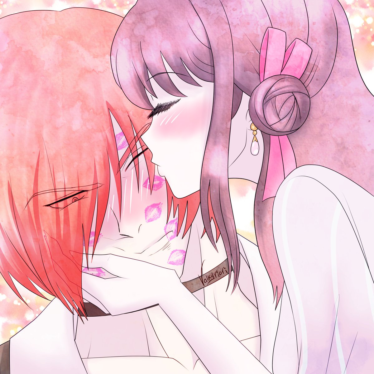 Valkyriori's tweet image. お誕生日おめでとう、夫~! 🎂💞💋💋💋💋💋
#誕生日 #KOF #KOFG #八神庵生誕祭2026 #八神庵生誕祭 #八神庵 #SNK