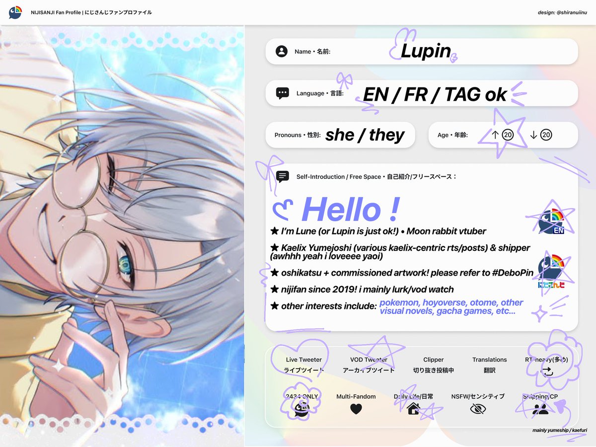 𑣲 Lupin tweet media