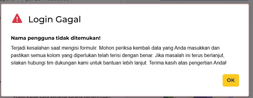 Yosef_Teddy's tweet photo. @kring_pajak siang min, mau aktivasi coretax muncul error email confirmation failed, lalu coba lupa password muncul pop up nama pengguna tidak ditemukan, ada solusi min? https://t.co/5qY64R3oEu