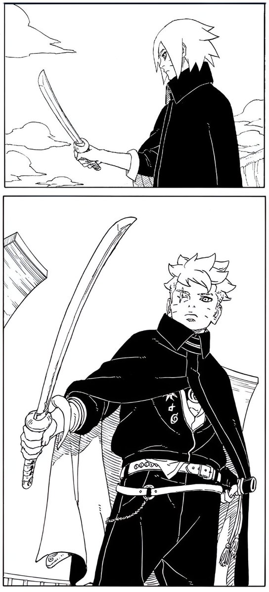 Day 5:
His sword, his precious object, that not only is his aresenal, but also values to him and represents his love for his master. Now with the help of science, his will to fight revives once again.⚔️🩷✨

#BorutoWeek #BorutoWeek2026