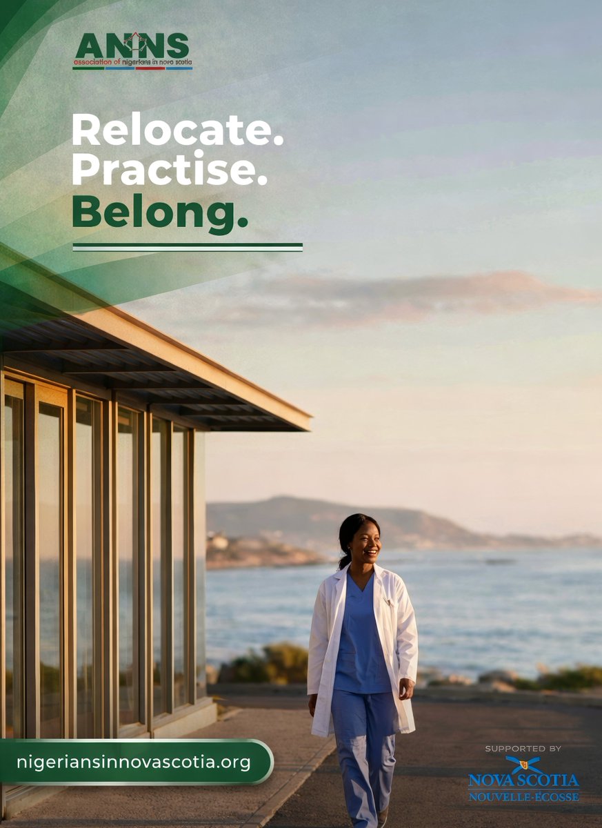 Healthcare professionals: Nova Scotia needs you.
Start your relocation journey today. 

Learn more here:
nigeriansinnovascotia.org/healthcare/hea…