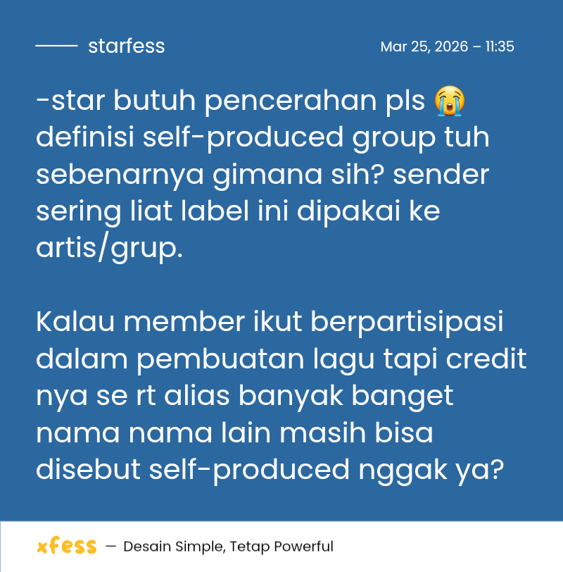 Starfess || CEK PINNED UNTUK KIRIM MENFESS tweet media