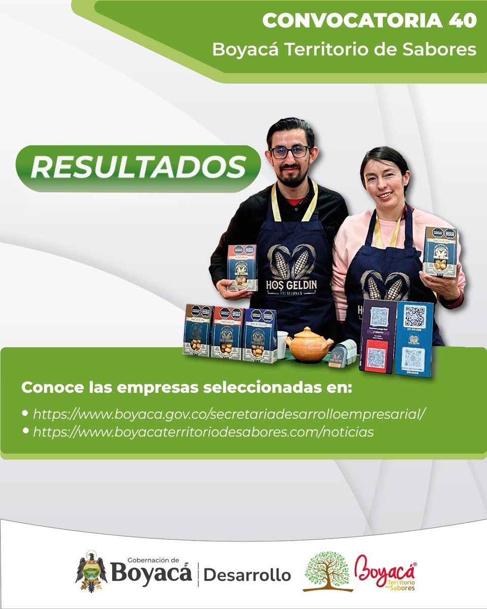 Secretaría de Desarrollo Empresarial de Boyacá tweet media