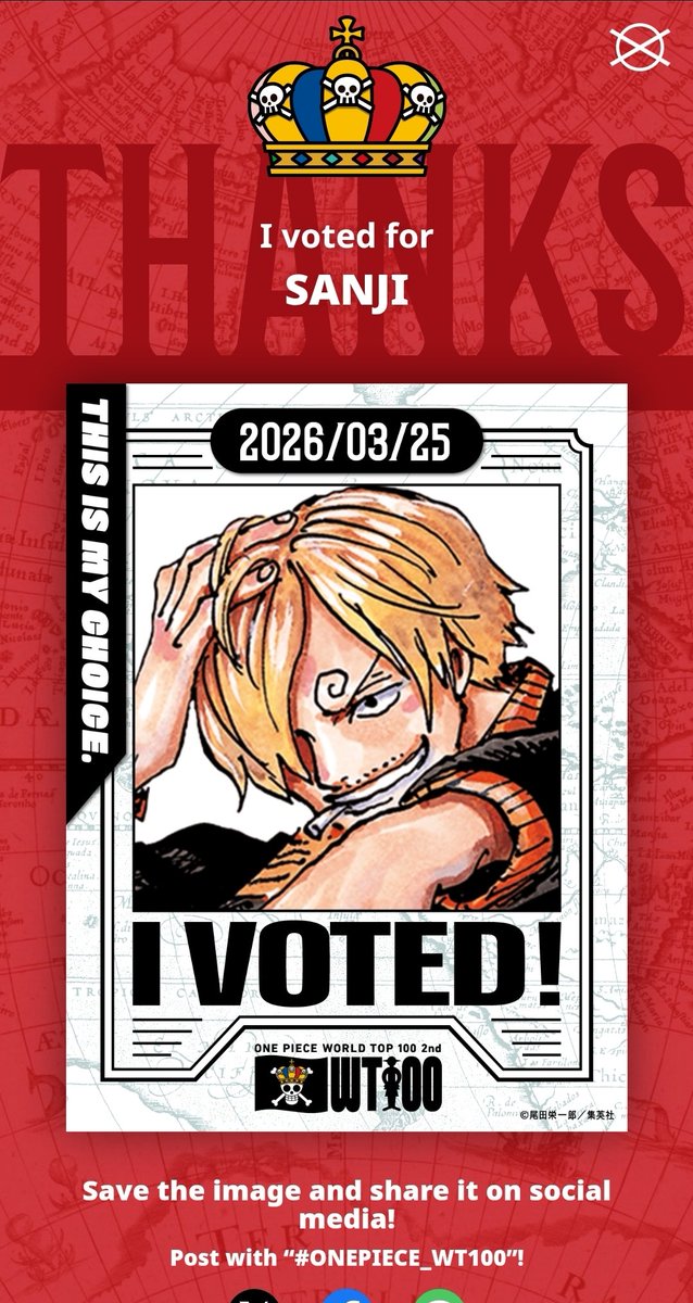 fear_max79402's tweet photo. Don't forget vote for sanji every time 💛 https://t.co/6c2eP10aBw