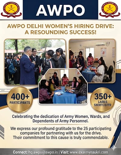 Army Welfare Placement Organisation(AWPO) tweet media