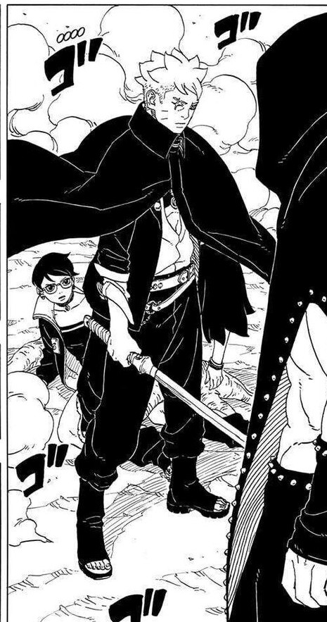 CharacterDark's tweet photo. Boruto sempre se colocou na frente pra proteger Sarada, mesmo qdo não precisava e independente do perigo, como fez na luta contra o Momoshiki mesmo com os pais deles os protegendo, ele sempre age como se para fazer mal a ela a pessoa teria q passar por ele antes  ❤️#BorusaraWeek https://t.co/zUcuwXPTTQ