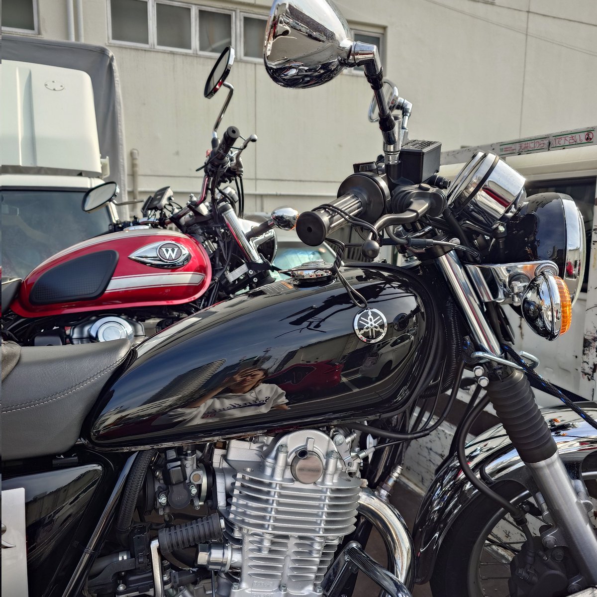 anSR400's tweet photo. バイクだけ先に移住 https://t.co/b2SD8TS9Pg