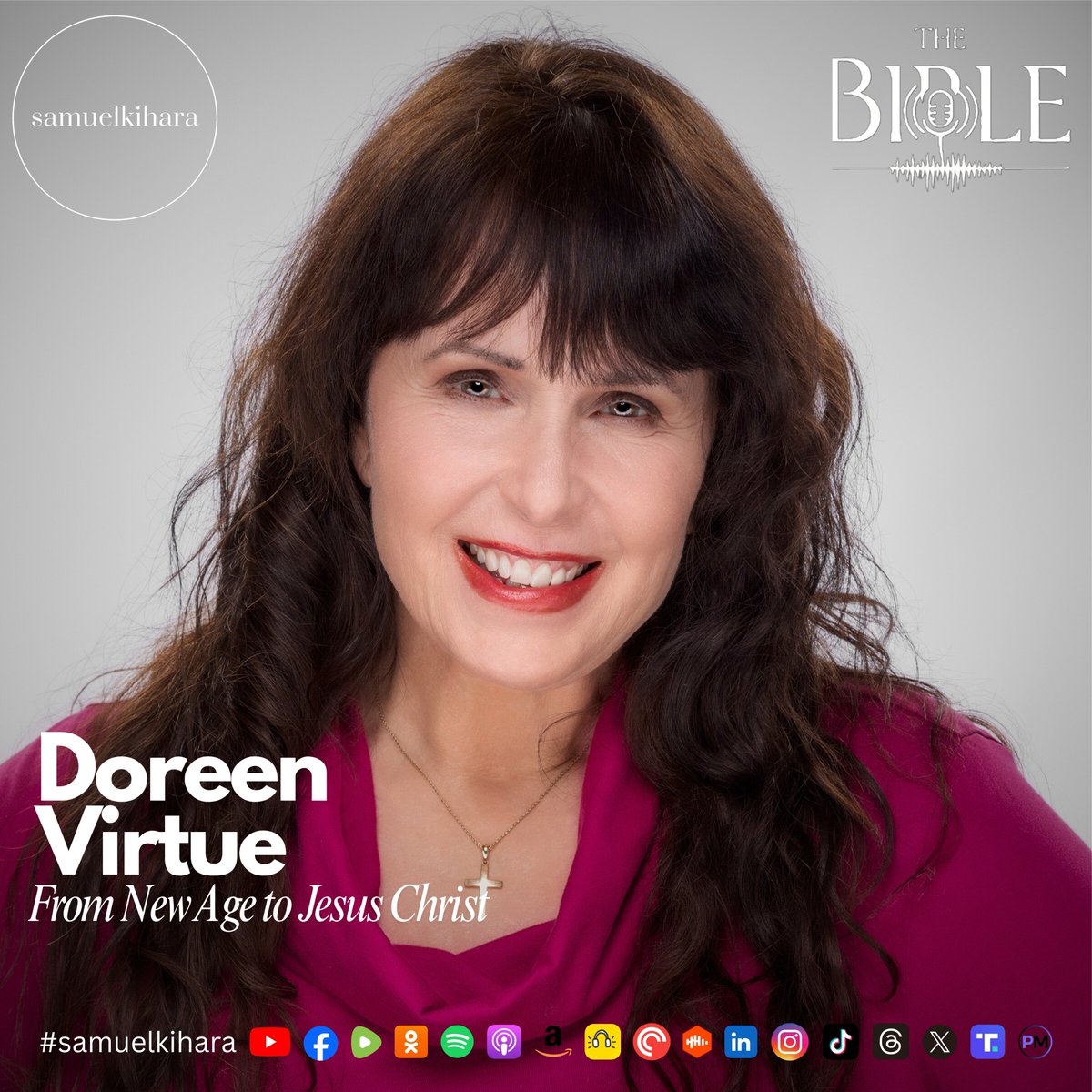 samuelkihara_sk's tweet photo. Doreen Virtue | From New Age to Jesus Christ. (Ep102)
18.3.2026, 1804 Hrs GMT+3, Kenya / 0804 Hrs GMT-7, PDT,  USA.

🌐 https://t.co/7XrBqPq91E

🎞️ https://t.co/bLNEaYn7GM

🎧 https://t.co/snbwpuYadE

#samuelkihara #thebiblepodcast #podmatch #DoreenVirtue | @DoreenVirtue https://t.co/jiouIW16cw