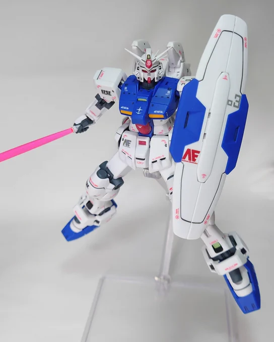 [ROBOT魂 ガンダム試作3号機ステイメン ver. A.N.I.M.E.] スミ入れ、デカール貼り、艶消しトップコート仕上げ。