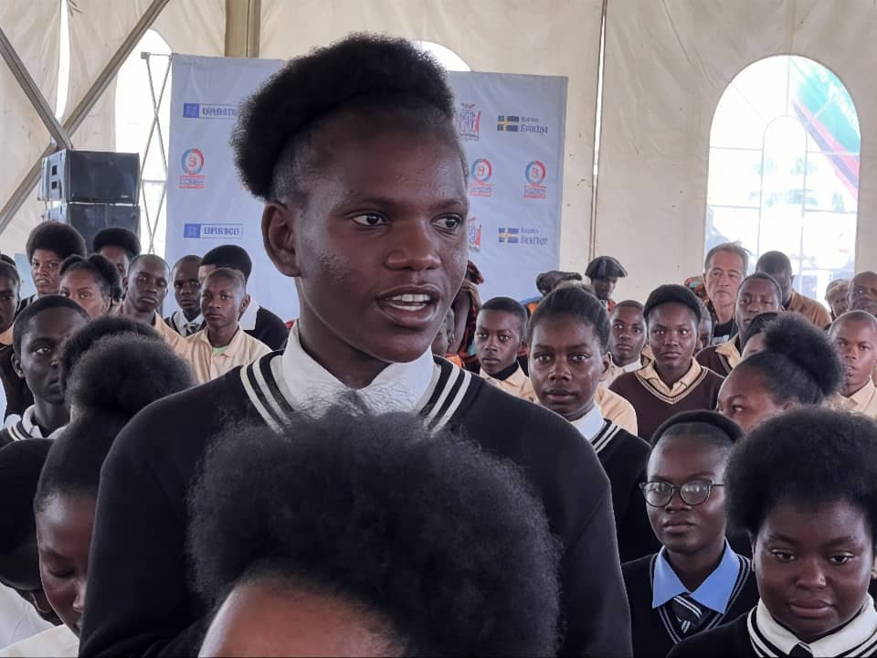 UNZambia's tweet image. Happening Now 📢 Launch of the Re-Entry Policy Guidelines at Bauleni Secondary School. A major step for inclusive education—supporting learners, especially those affected by early &amp;amp; unintended pregnancy, to return, stay, and complete school.
#LeaveNoOneBehind #InclusiveEducation