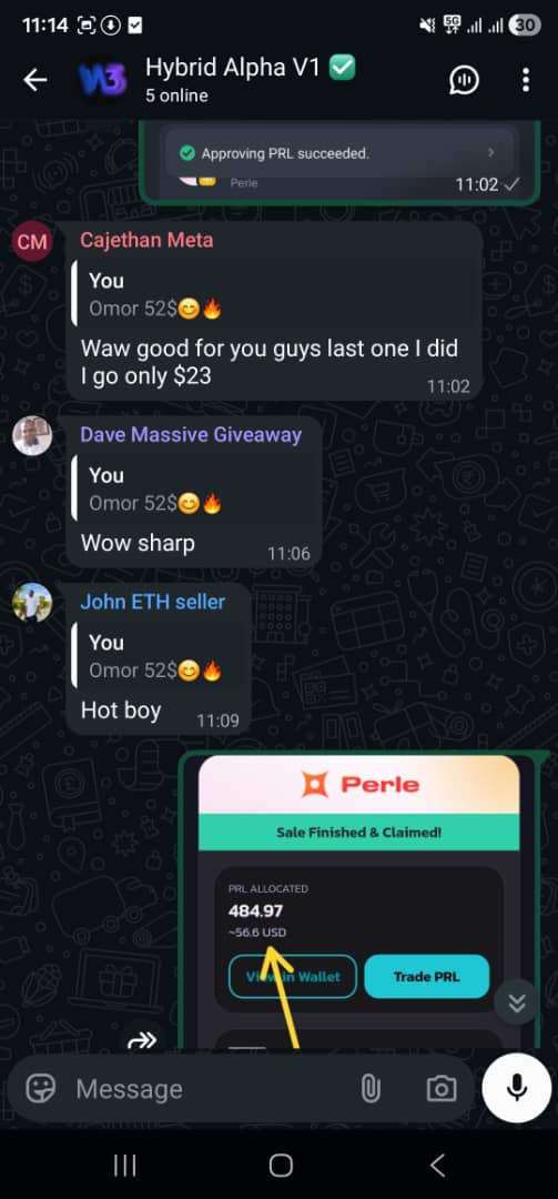1Ceeboss's tweet photo. Those who participated in the TGE I posted earlier this morning got over $55 airdrop from $PRL for free.

At least it's something for today.😀
#CryptoMarket #web3‌‌ #Web3AI https://t.co/xEPaj37ouf