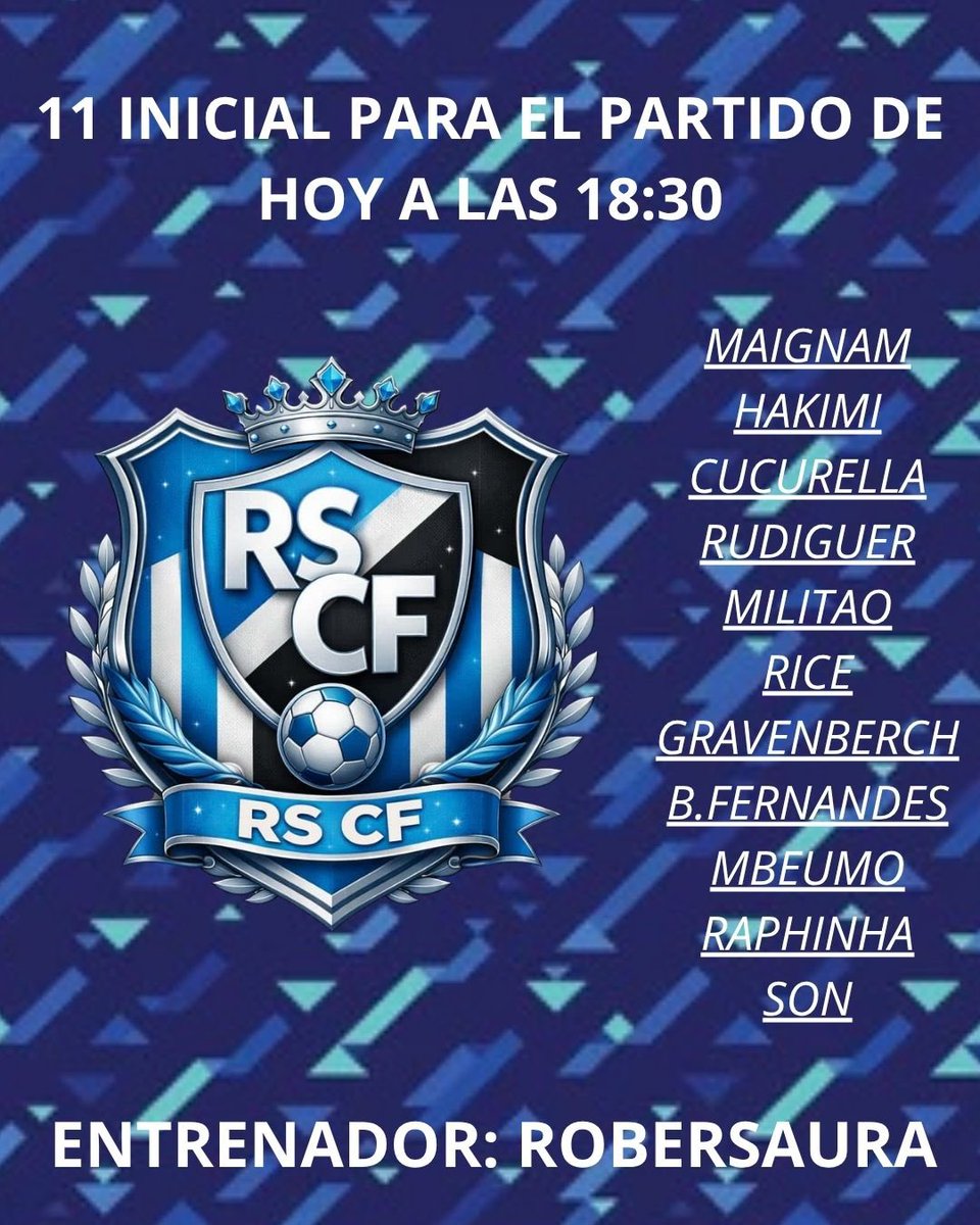 18:30📺
#ROBERSAURAIGNXCIO
PARTIDO EN CASA🏠 
1 2 3 ROBERSAURA!!!!!!⚽️