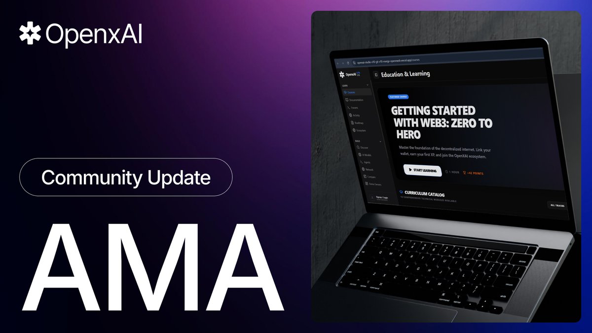 OpenxAI AMA Summary: The Final Polish Phase

The era of just talking to AI is over. We are building for the era of getting work done.

Key Progress Milestones:
✅ V10 Stabilization: Our core technology is in its final polish phase, focusing on performance and reliability for big
