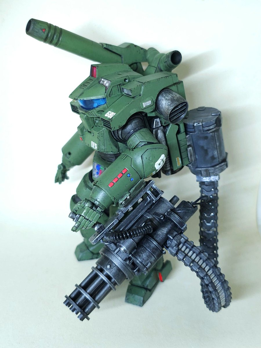 hirahirahirano's tweet photo. 千値練 1/16 キット版 機動歩兵
一気に完成させました🤭
以前作った1/20ガトリング装備の機動歩兵を1/16で作ってみました
リハビリにしてはカロリー高かった…😅
続く
#機動歩兵
#宇宙の戦士
#千値練
#116scale https://t.co/axlRsRJoHV