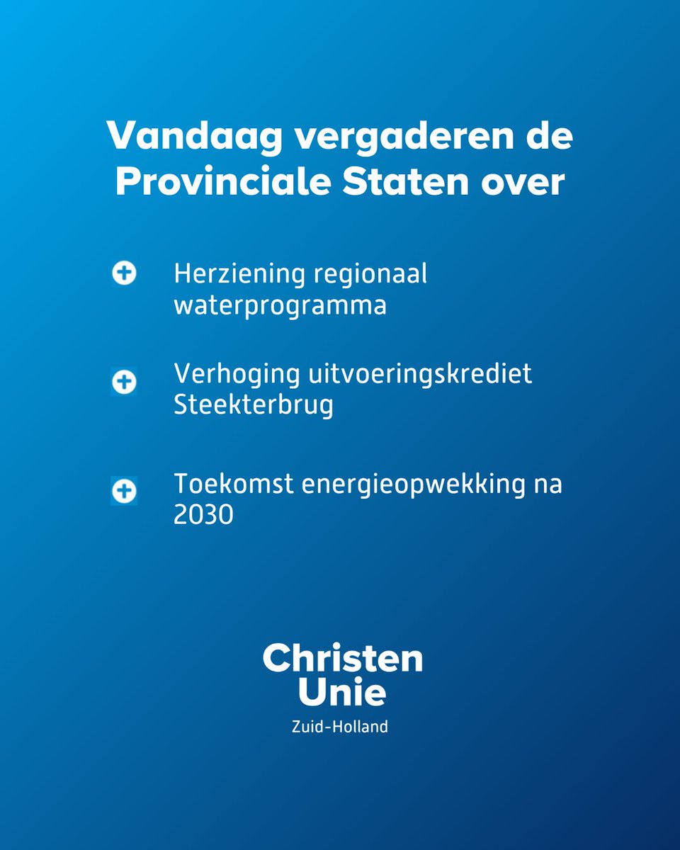 ChristenUnie Zuid-Holland tweet media