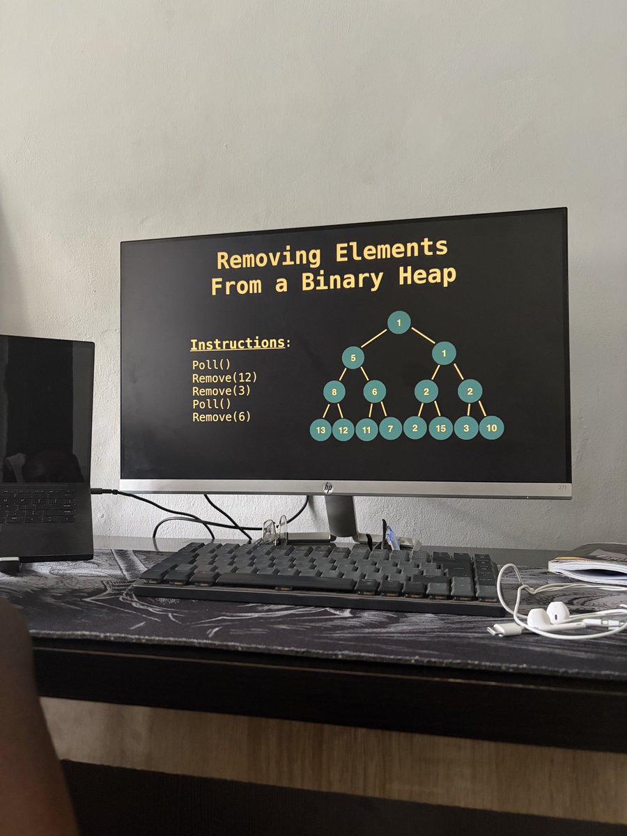 raheemdevs's tweet photo. Priority queue algorithm/implementation is quite complex 😅 https://t.co/N5cgArtrdB