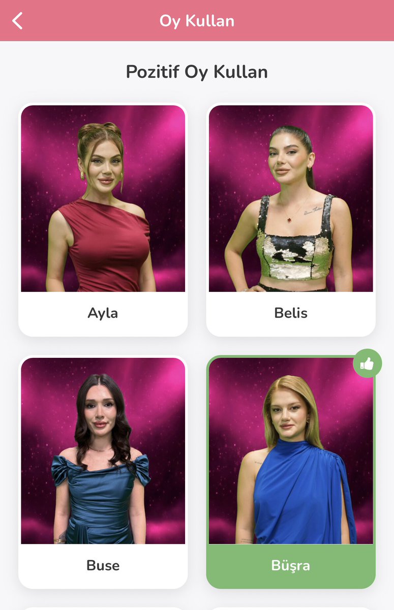 Herkese Merhaba Aşkın Gücü uygulamasından Büşra’ya pozitif oy verebilirsiniz. Desteklerinizi bekliyoruz 🙏 

#kısmetseolur #büşrabulut