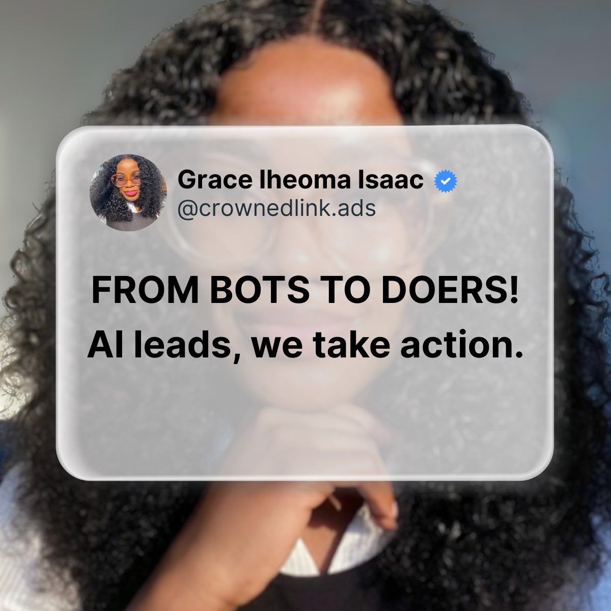 Crownedlink's tweet photo. From "Bots" to "Doers"

Al isn't just writing your emails anymore; it's now doing the work.
People aren't clicking on websites as much. They are getting the full answer directly from the Al at the top of the search page. (Conversational Al Marketing Recommendations)

#Crownedlink https://t.co/jZdjEQyDPj