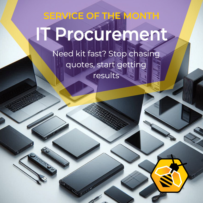 ⭐ Service of the Month: IT Procurement ⭐
Need hardware fast? 🐝 Get next-day delivery on 80k+ products across the UK/EU. Reliable tech at scale.
🔗 beeitsolutions.co.uk
#ITProcurement #Tech #YorkshireBusiness #SupplyChain