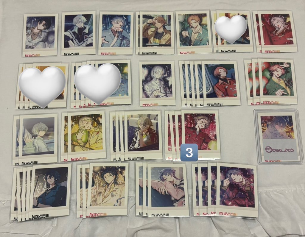 ouo_cco's tweet photo. 交換 18TRIP エイトリ ぱしゃこれ vol3 箔押し

譲 添 雪風 七基 來人 潜 幾成 千弥 糖衣 琉衣 夜鷹 子タろ

求 礼光 ＞ 凪 

郵送交換 / 前↔前 後↔後 
画像2枚目は箔押し
詳しくは画像3枚目参照ください
3~のお取引だとうれしいです

お気軽にお声かけください https://t.co/mnBc08tPHf