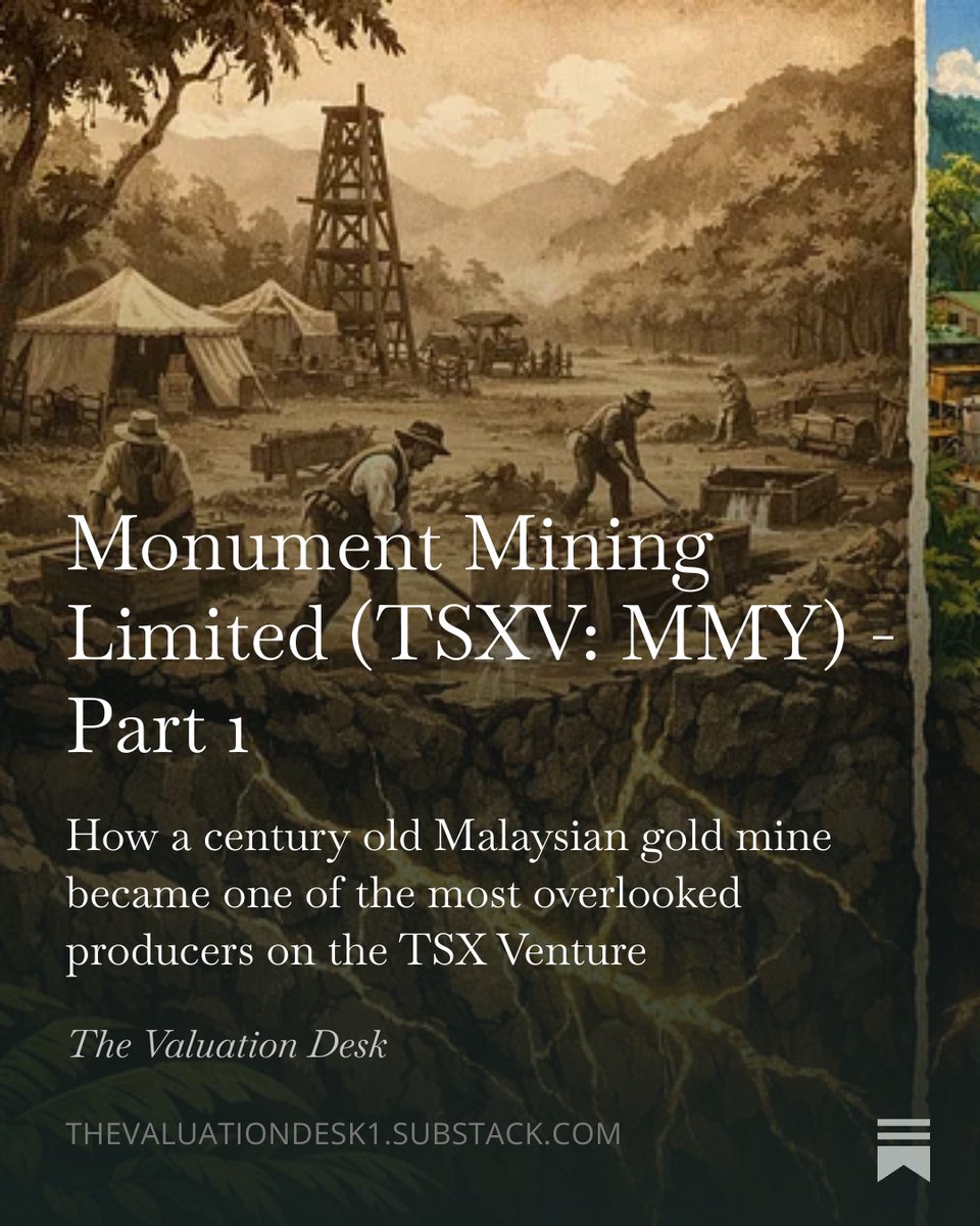 ValuationDesk's tweet photo. $MMY $MMY.V
In this deep dive, we venture into the world of precious metals mining and find a gold producer that the market has mispriced for years. Zero debt. US$82M in cash. A 3.7x P/E. Part 1 is live.
Read👇(no paywall)
https://t.co/UEFDqPTBDQ https://t.co/6fQRD8xGsN
