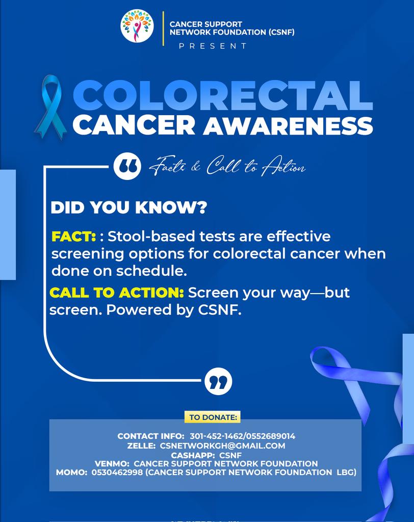 CancerSnf's tweet photo. ColerectalCancerAwarenessMonth
#DailyFacts
#CSNF
#FightingCancerTogether https://t.co/NmZcvh4LWj