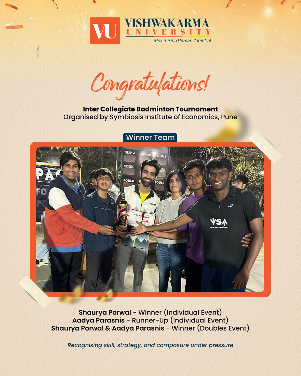 Vishwakarma University, Pune tweet media