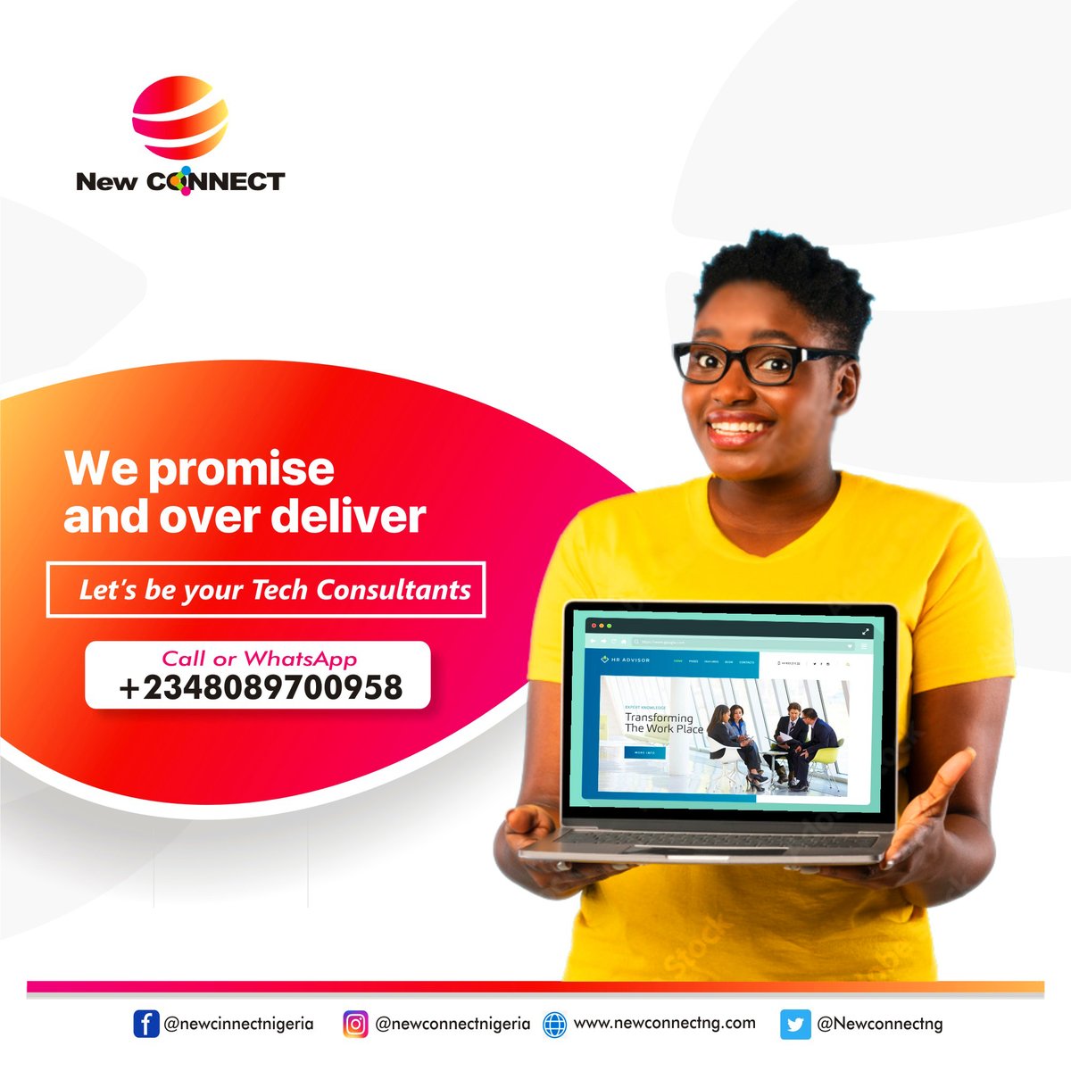 Newconnectng's tweet photo. We are that Tech Company that can promise and over-deliver your project.

We Design &amp; develop Professional Websites &amp; Mobile Apps etc.

Call or Whatsapp +234 808 970 0958 to get started

Visit https://t.co/FQhf6UjJ0e

 #webdesigner | #webdeveloper | Wizkid &amp; Asake | Tinubu https://t.co/REhUgri5eP