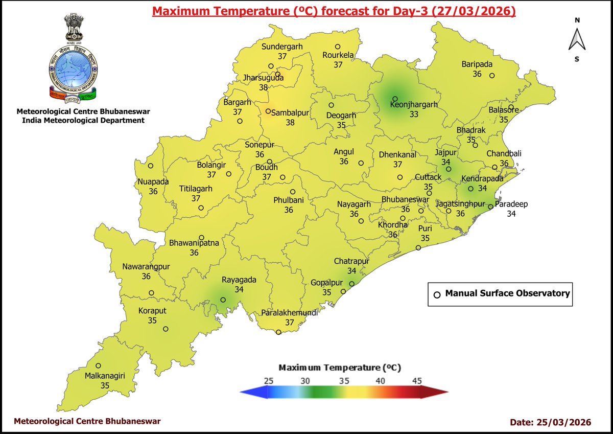 Meteorological Centre, Bhubaneswar tweet media