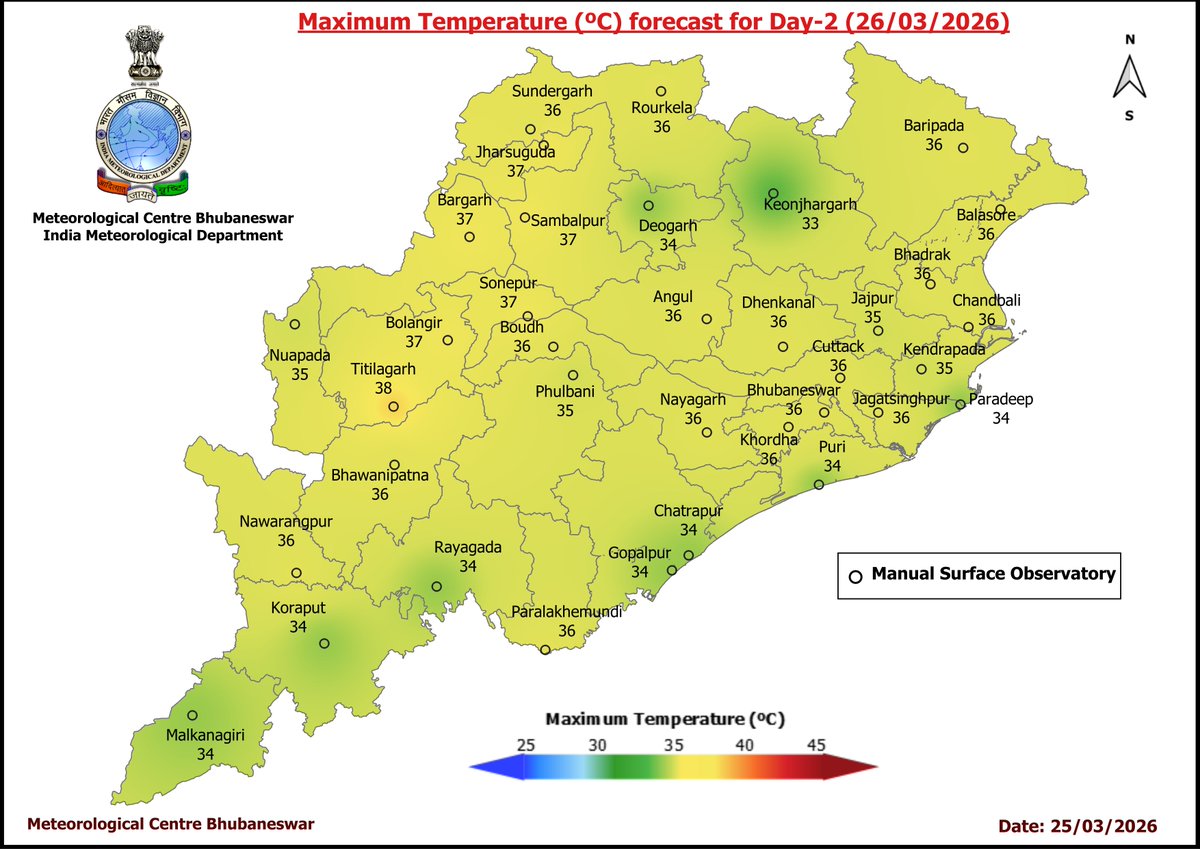 Meteorological Centre, Bhubaneswar tweet media