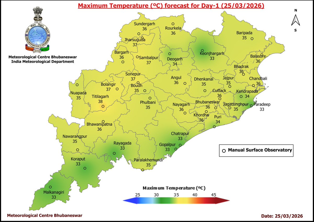 Meteorological Centre, Bhubaneswar tweet media
