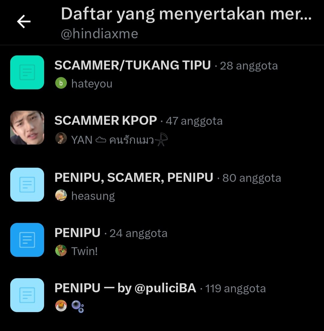 SCOo 🦂 LIST PENIPU #ZONAUANG tweet media