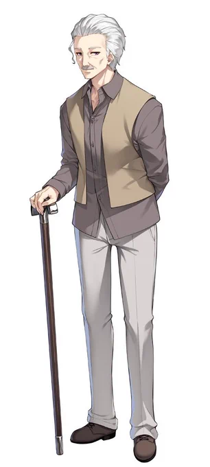初めて描いた男の立ち絵にしては結構良い感じに描けたと思う、リルどるの男キャラ。