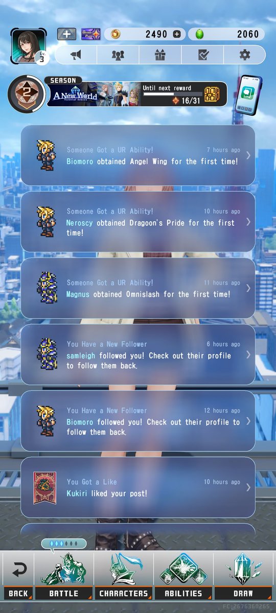 Erk4iser's tweet photo. Esta guay el dissidia nuevo, en concreto cuando no puedo ver al personaje con tanta notificacion https://t.co/CULhLB3NmW