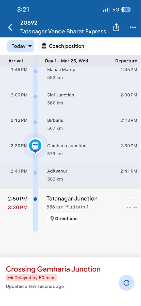 levelup_physio's tweet photo. What’s the use for paying premium for Vande Bharat if it is 1 hr late?
We might even miss next train.
Who will be responsible?
@AshwiniVaishnaw @IRCTCofficial https://t.co/lHsN8WCa5d