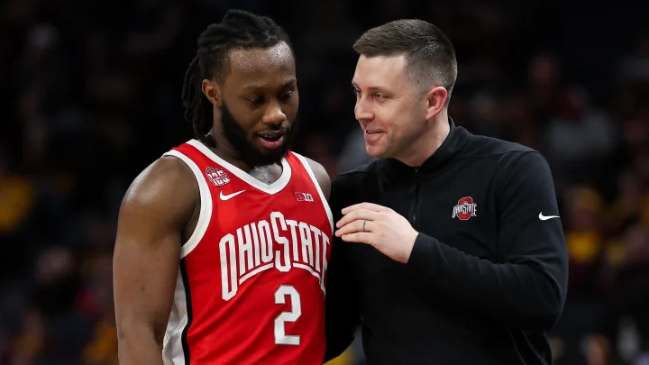 BuckeyeNatty's tweet photo. If you’re UNC looking for the next up-and-coming young coach… look no further than Jake Diebler

• Cut his teeth at another P4 school
• Coached Ohio State’s all-time leading scorer
• Improved each year as HC
• Great recruiter

If I’m a Tar Heel fan, not sure what else you want checked