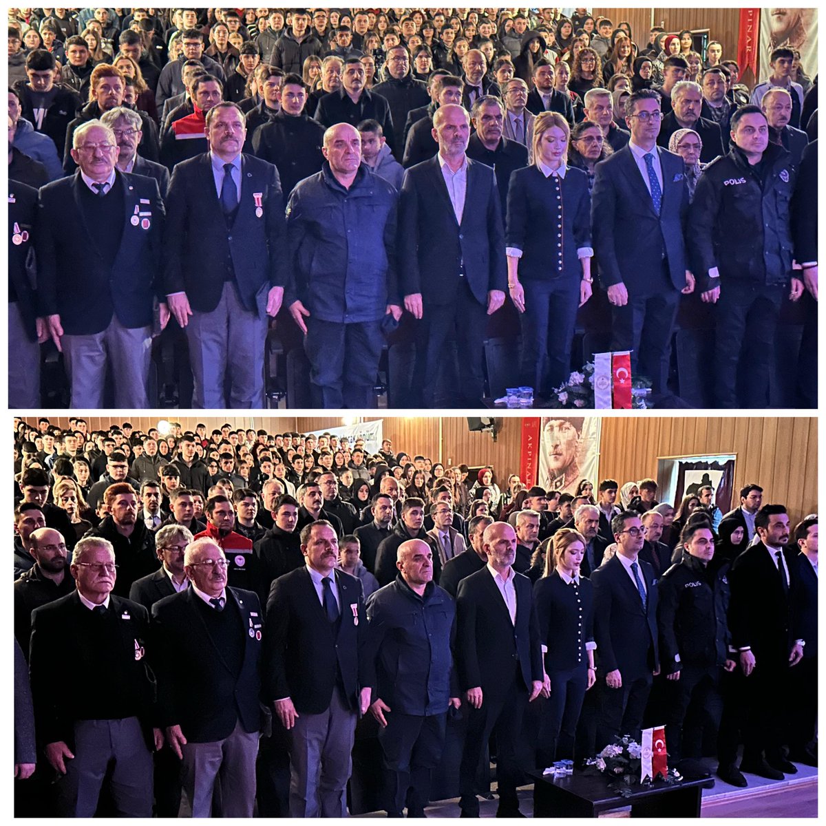 TC_Ladik's tweet photo. Sayın Kaymakamımız Tuğçe ORHAN, 18 Mart Çanakkale Zaferi ve Şehitleri Anma Günü kapsamında düzenlenen anma programına katıldı. Çanakkale’de destan yazan  kahraman ecdadımız ile vatan uğruna canlarını feda eden aziz şehitlerimiz rahmet, minnet ve şükranla anıldı. 🇹🇷 https://t.co/2cnZXtjVle